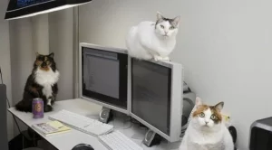 В този офис работят не само хора 