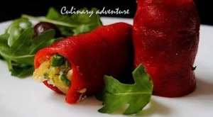 Пиперени рулца с картофена салата