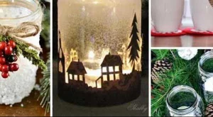 Коледна украса от буркани