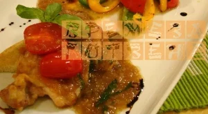 Пилешки пържоли с балсамов оцет и босилек