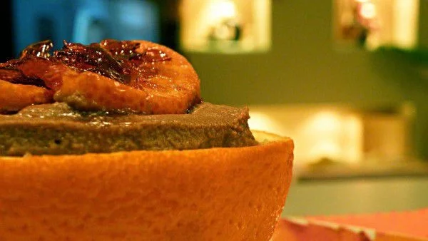 Шоколадов мус в портокал