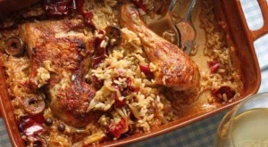 Пиле с ориз