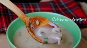 Супа с печурки и сушени манатарки