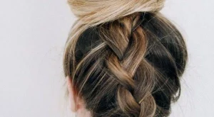 Лесен кок с обърната плитка