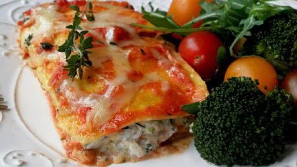 Лазаня с броколи и Рикота