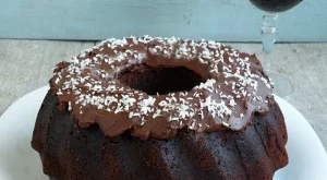 Шоколадов кекс с червено вино