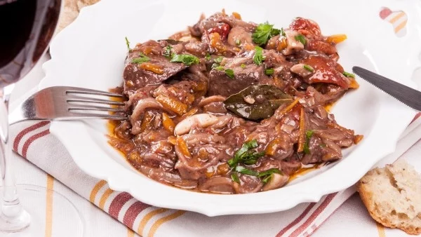 Черен дроб по селски