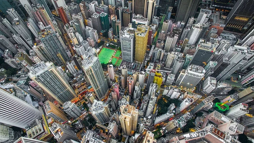 Хонконг от птичи поглед