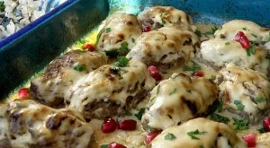 Кюфтета с млечен сос