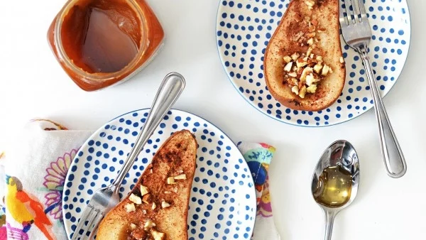 Лесен десерт с круши и ром