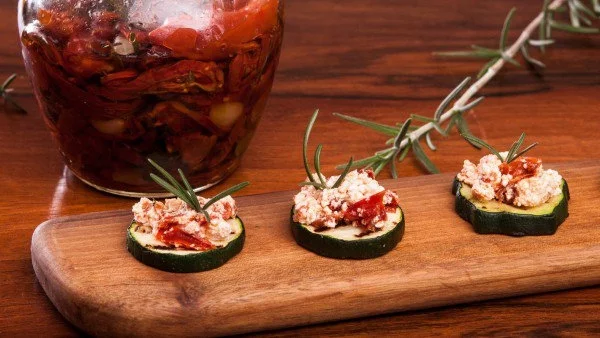 Хапки с гриловани тиквички