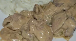 Пилешки дробчета с пюре от карфиол