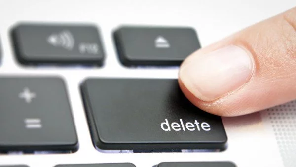 Натисни бутона на изтриване