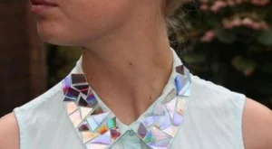 Направи си сама: Ефектна яка от дискове