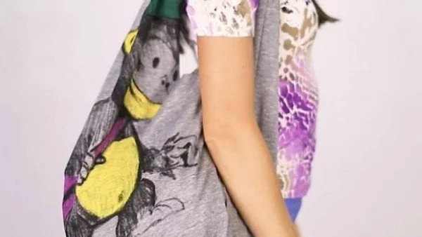 Как лесно да си направим чанта от тениска