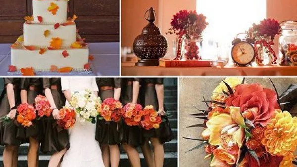 4 приказни цветови комбинации за есенна сватба