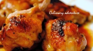 Пилешки крилца със соев сос и мед