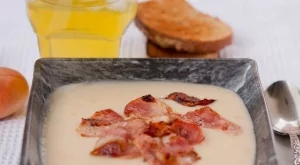 Крем супа от боб с печен бекон