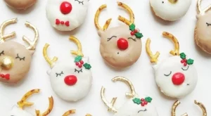 Коледни мини донати 