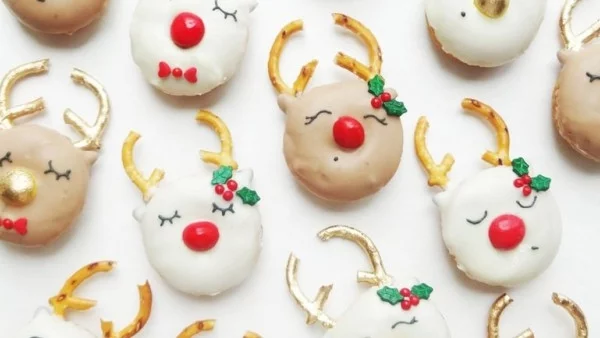 Коледни мини донати 