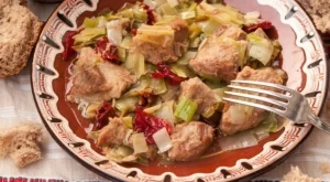 Кебап със свинско месо и праз