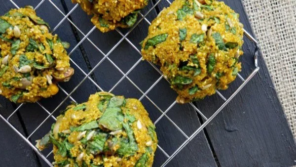 Булгурени кюфтенца със спанак