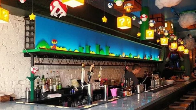 Оригинален бар в стил "Супер Марио" буди носталгия по 90-те (Видео)
