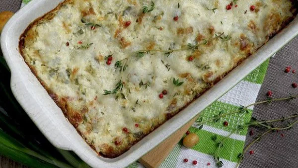 Гювече с пресни картофи 