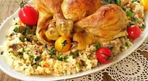 Пиле с ориз