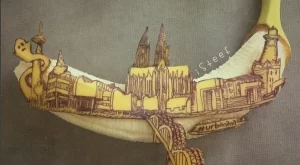 Мъж напусна работата си, за да създава изкуство с... банани (Снимки)