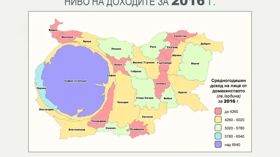 Анализ показа: София дърпа неудържимо с доходите спрямо останалата част на страната
