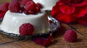 Панакота с ванилия и бял шоколад