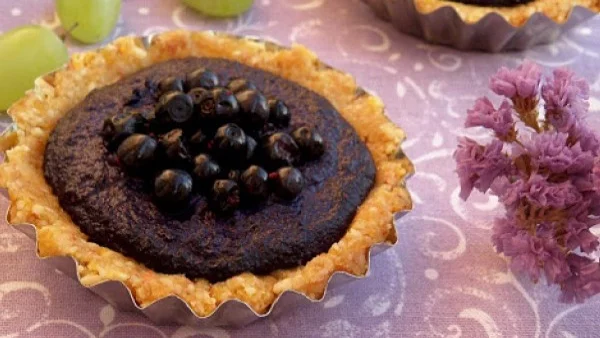 Сурови боровинкови тарталети