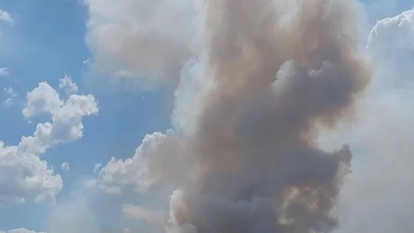 Цех се запали в село Шишманци, няма пострадали