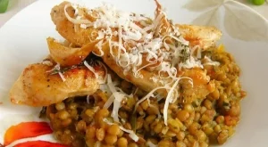 Френска леща с пиле 