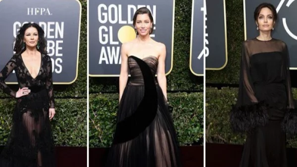 Черни рокли и мълчалив протест на Златните глобуси