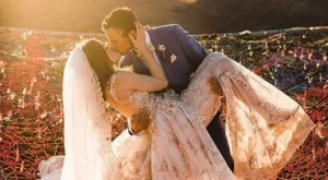 Да се ожениш на 122 метра във въздуха (снимки + видео)