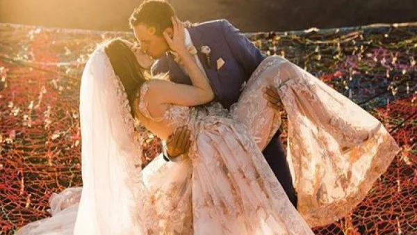 Да се ожениш на 122 метра във въздуха (снимки + видео)