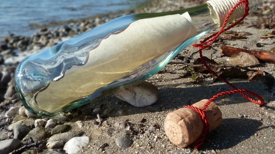 Намериха най-старото писмо в бутилка