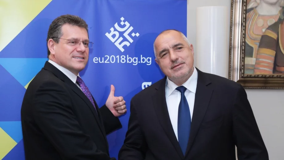 Борисов запозна подробно Шефчович с газовия хъб „Балкан“