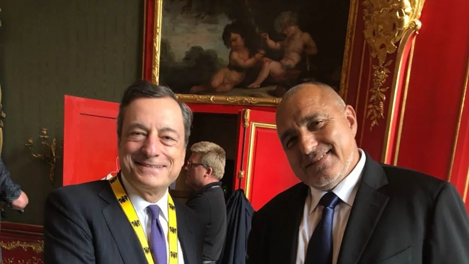 Борисов се срещна с управителя на ЕЦБ Марио Драги