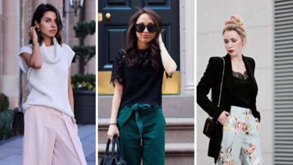 Как да носим широки панталони до глезена