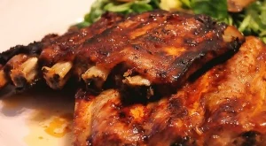 Медени свински ребра