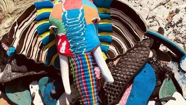 Изкуство от стари джапанки 