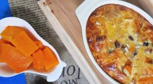 Крем карамел с тиква и фурми 