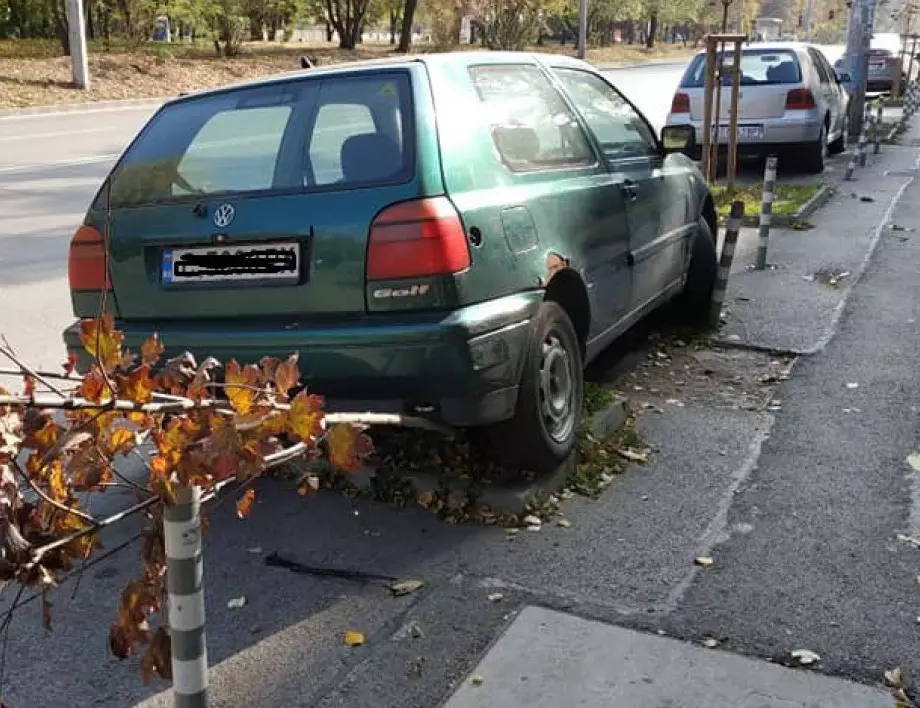 Солени глоби за паркиране в зелени площи и по тротоари 