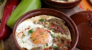 Гювече с патладжан и сирене