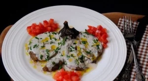 Салата с патладжан и сос тахини