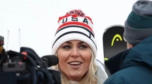 Линдзи Вон кръсти пуловер на Банско (снимка)