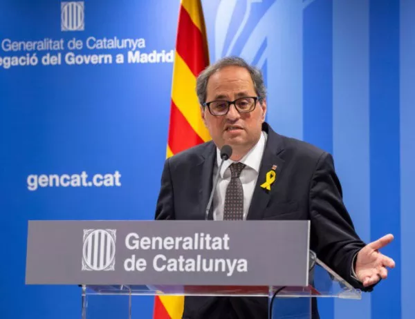 Премиерът на Каталуния подкрепя арестувани лидери на автономната област с гладна стачка
